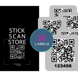 QR Code Labels with For Storage 20 pcs